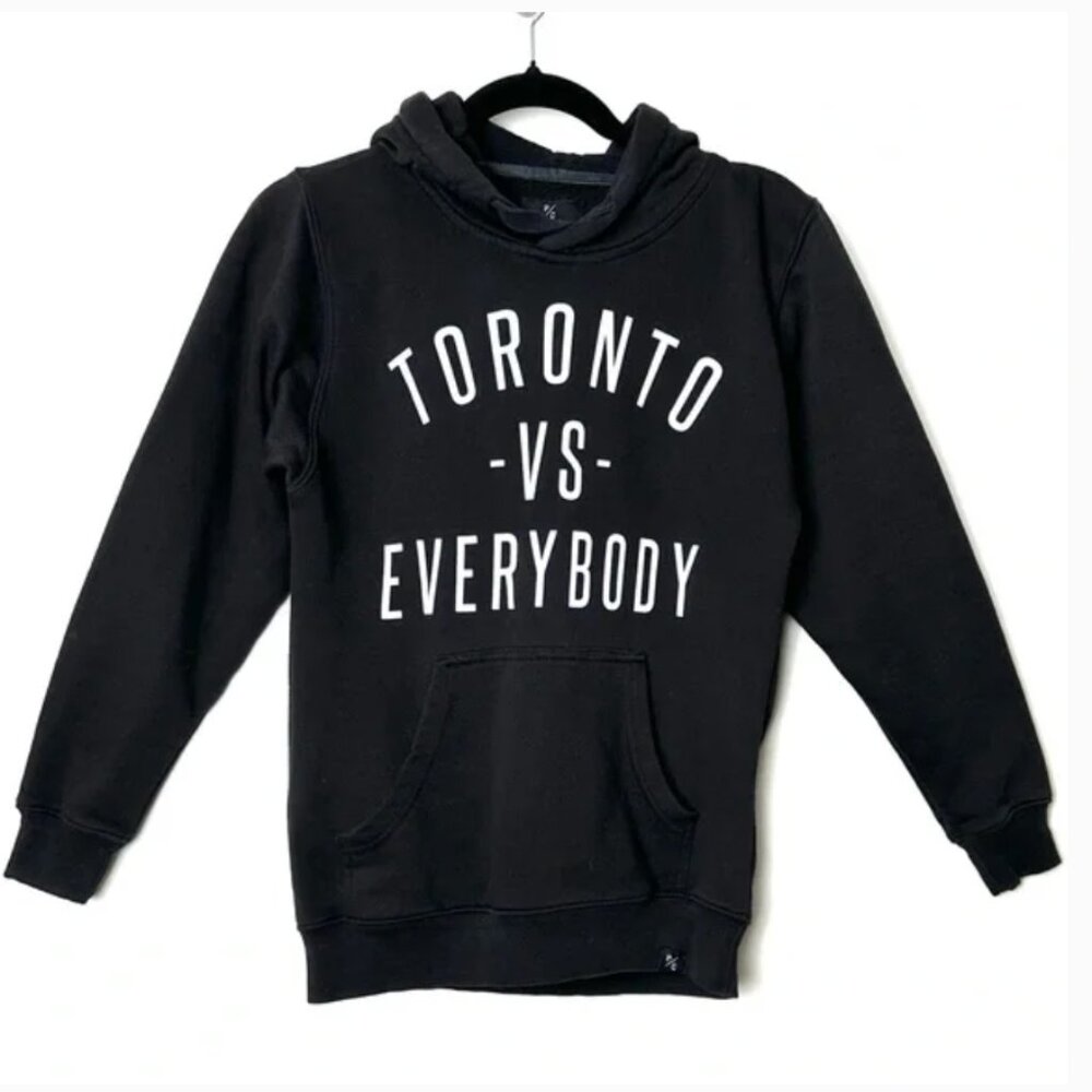 'Toronto vs Everybody' Peace Collective Black Hoodie  Size: Small UNISEX